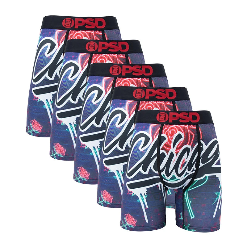 5 Pieces: PSD Graphic Boxer Briefs