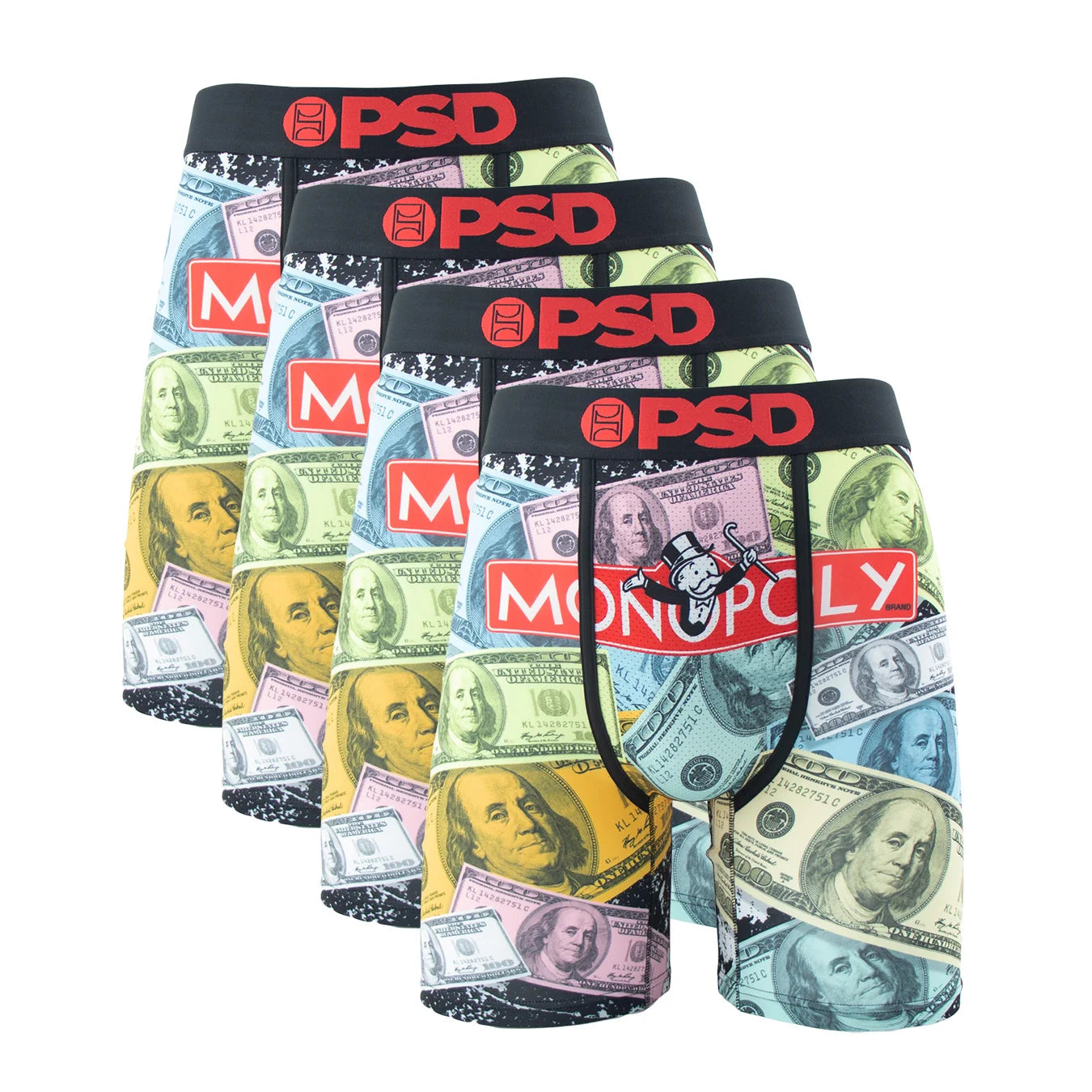 4 Pieces: PSD Graphic Underwear