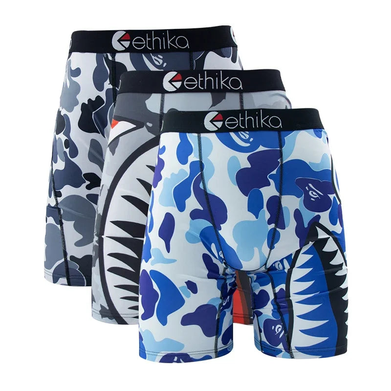 3 Pieces: Ethika Graphic Boxer Briefs #1