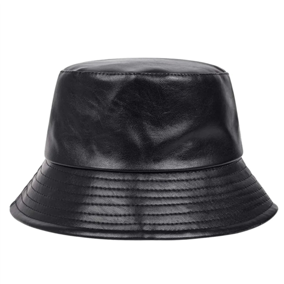 Brooklyn Faux Leather Bucket Hat
