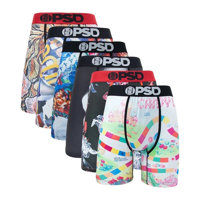 6 Pieces: PSD Graphic Boxer Briefs