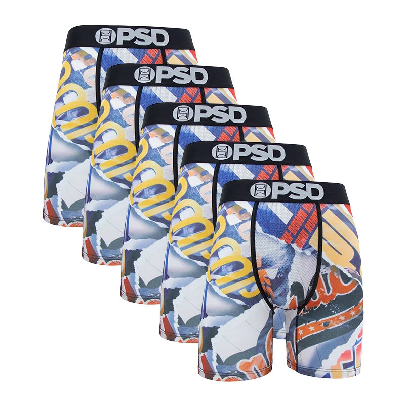 5 Pieces: PSD Graphic Boxer Briefs