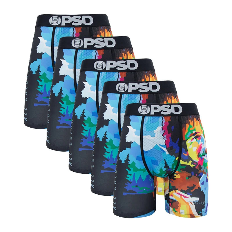 5 Pieces: PSD Graphic Boxer Briefs