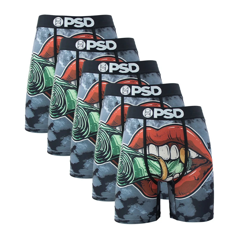 5 Pieces: PSD Graphic Boxer Briefs