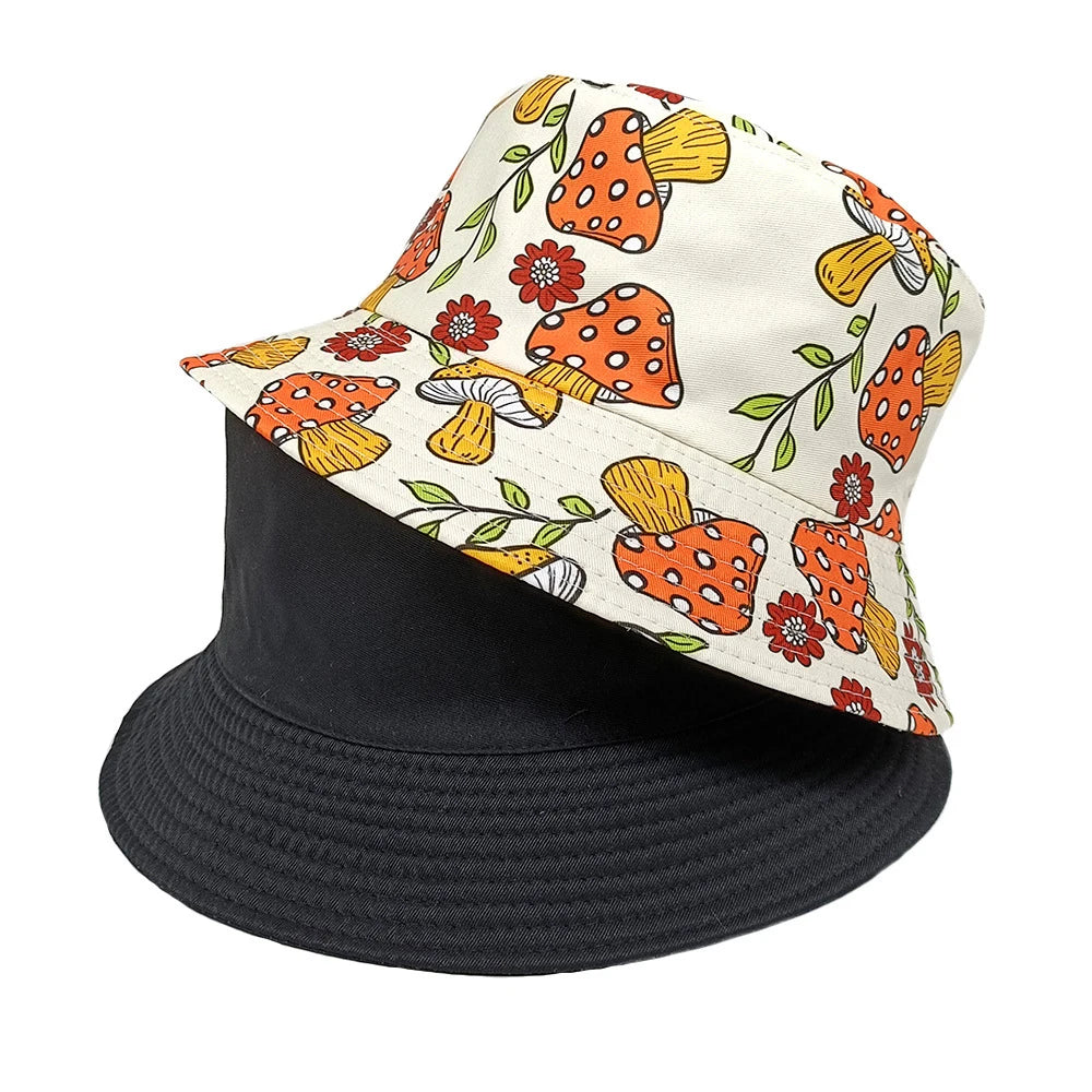 Mushroom Reversable Bucket Hat