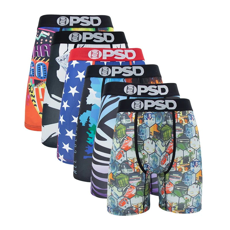 6 Pieces: PSD Graphic Boxer Briefs