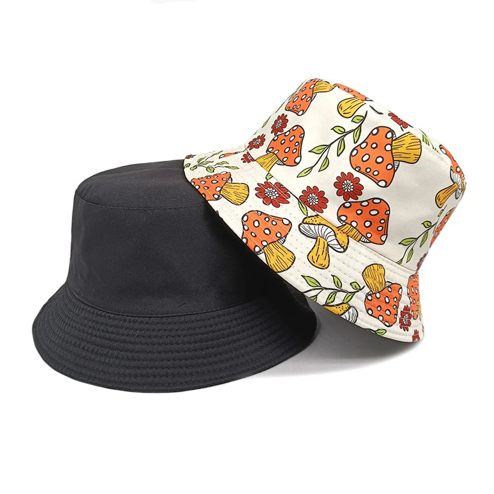 Mushroom Reversable Bucket Hat