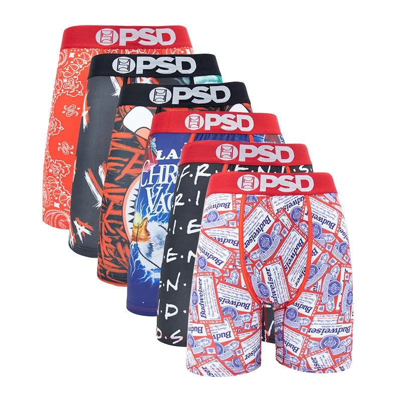 6 Pieces: PSD Graphic Boxer Briefs