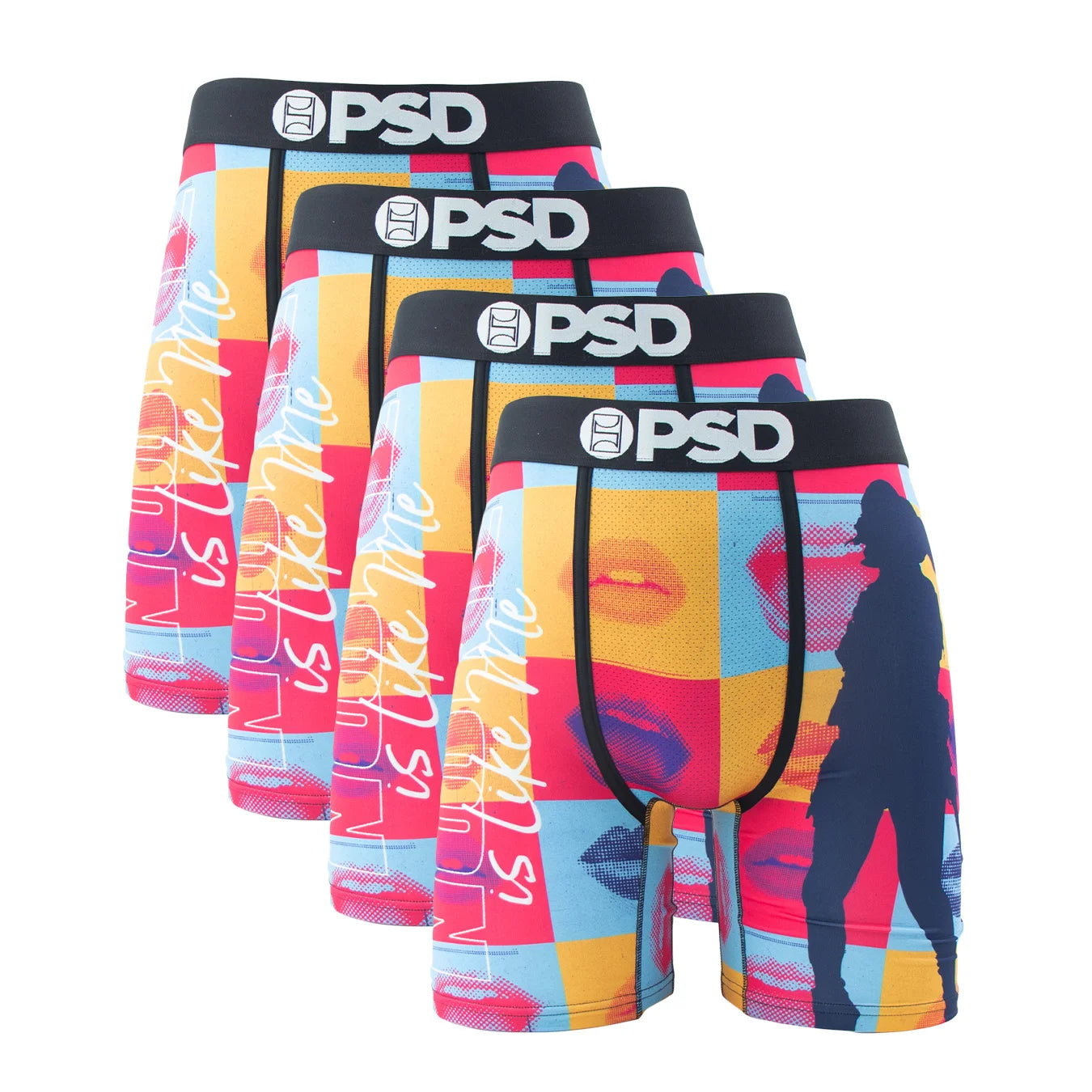 4 Pieces: PSD Graphic Underwear
