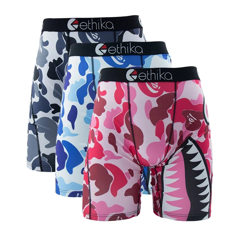 3 Pieces: Ethika Graphic Boxer Briefs #1
