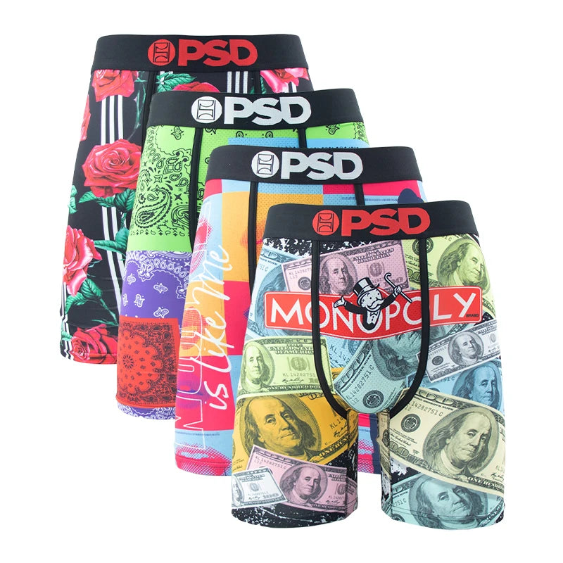 4 Pieces: PSD Graphic Underwear