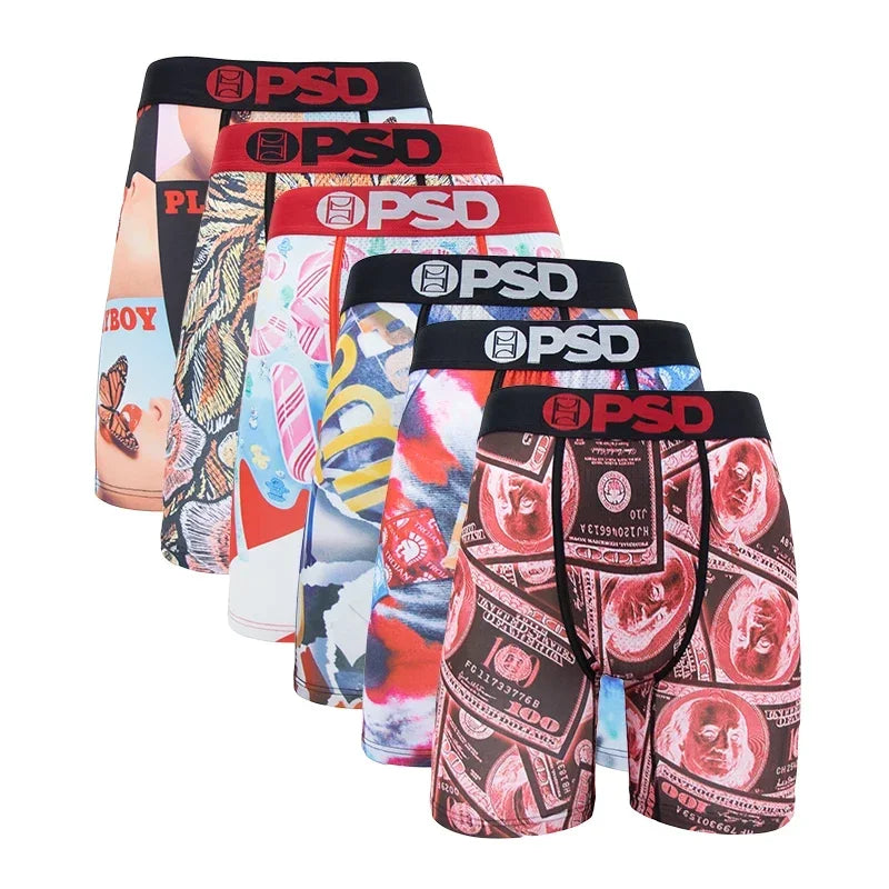 6 Pieces: PSD Graphic Boxer Briefs