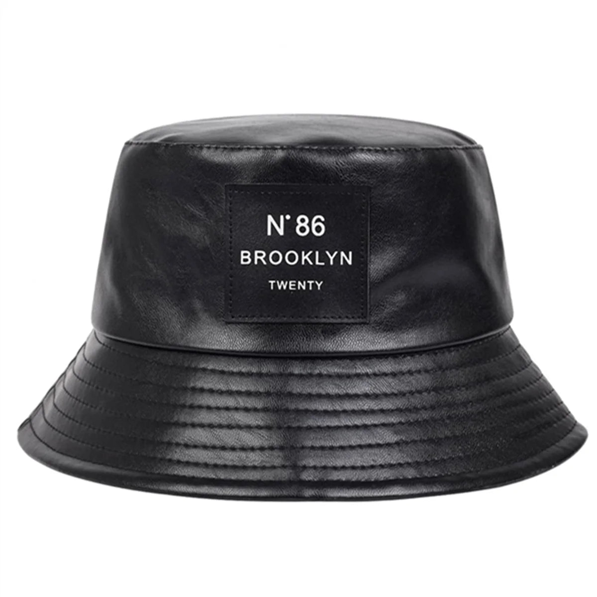 Brooklyn Faux Leather Bucket Hat