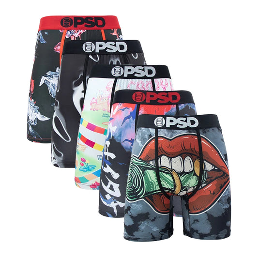 5 Pieces: PSD Graphic Boxer Briefs