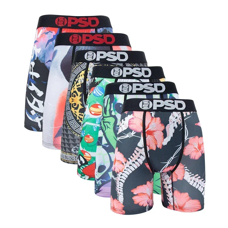 6 Pieces: PSD Graphic Boxer Briefs