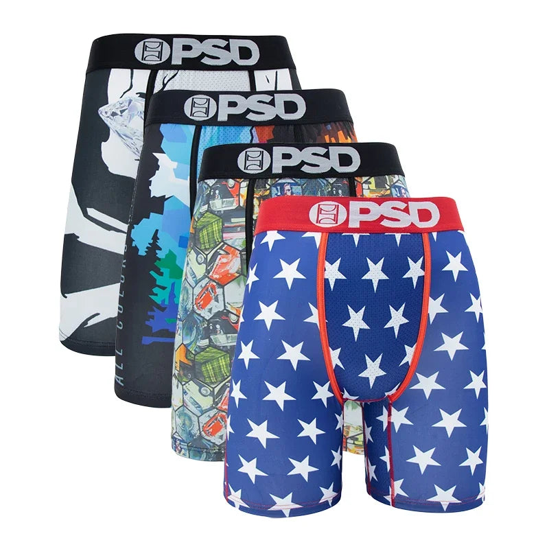 4 Pieces: PSD Graphic Boxer Briefs