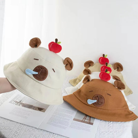 Capybara Apple Bucket Hat