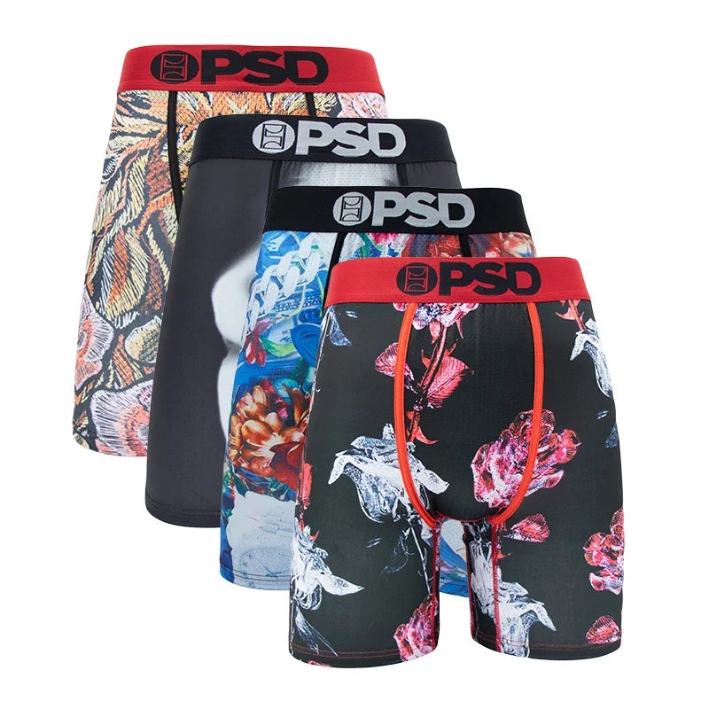 4 Pieces: PSD Graphic Boxer Briefs