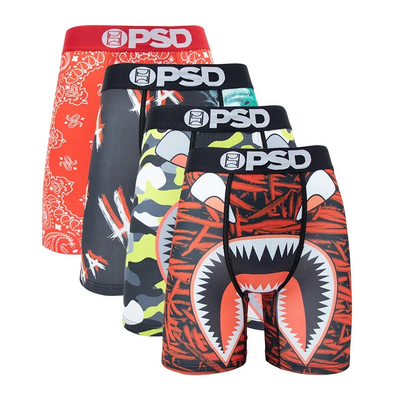 4 Pieces: PSD Graphic Boxer Briefs