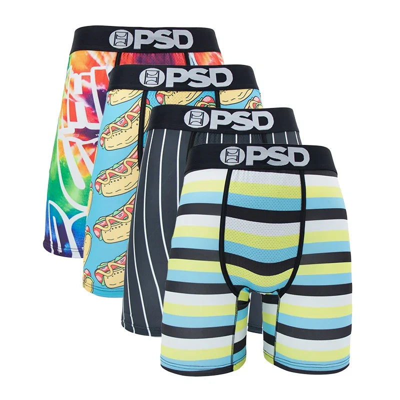 4 Pieces: PSD Graphic Boxer Briefs