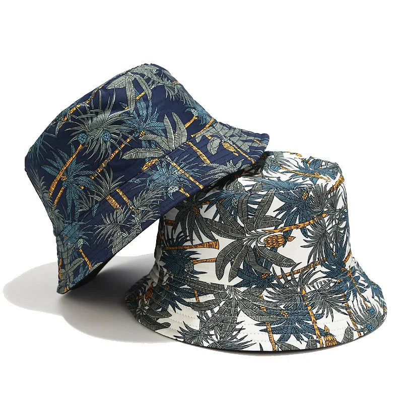 Palm Tree Reversable Bucket Hat