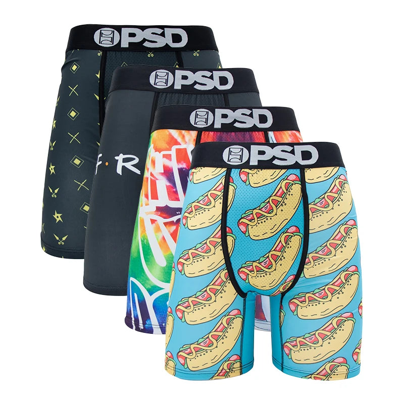 4 Pieces: PSD Graphic Boxer Briefs