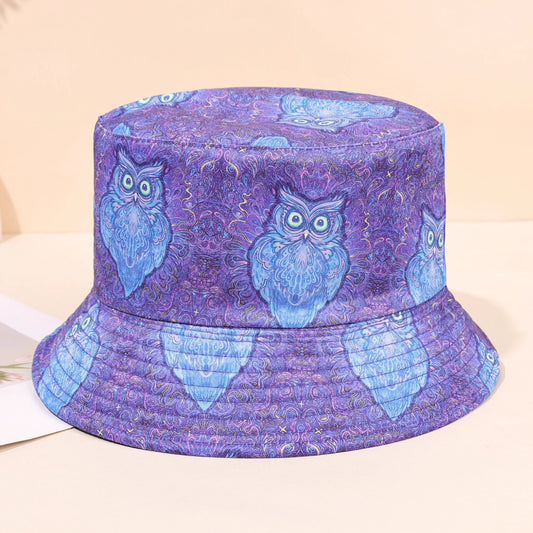 Purple Owl Bucket Hat