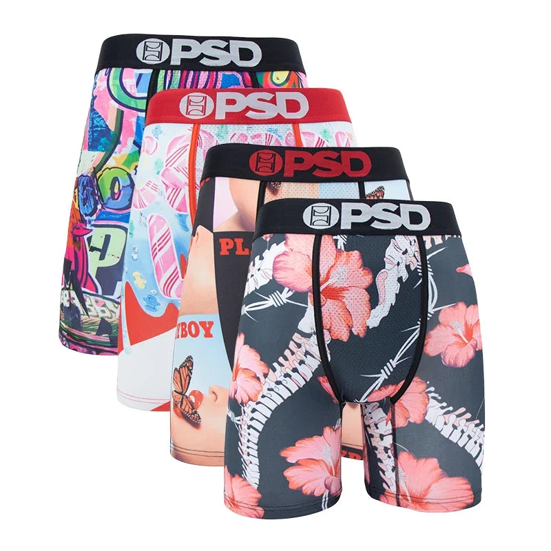 4 Pieces: PSD Graphic Boxer Briefs