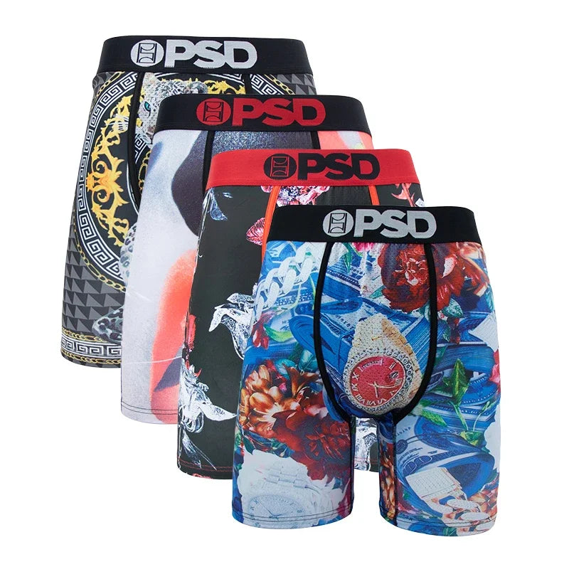 4 Pieces: PSD Graphic Boxer Briefs