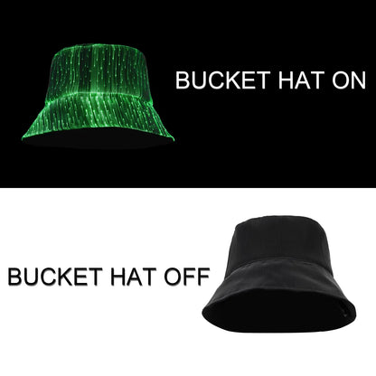 LED Optical Fiber Bucket Hat