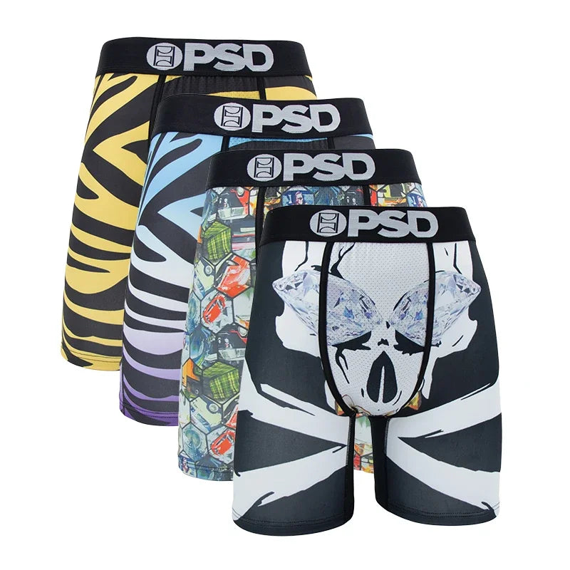 4 Pieces: PSD Graphic Boxer Briefs