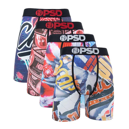 4 Pieces: PSD Graphic Boxer Briefs