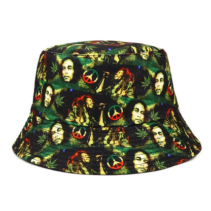 Bob Marley Reversable Bucket Hat