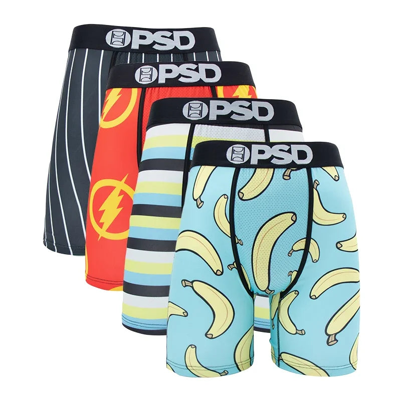 4 Pieces: PSD Graphic Boxer Briefs