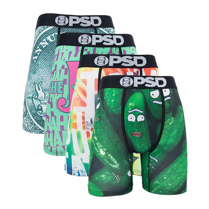 4 Pieces: PSD Graphic Boxer Briefs